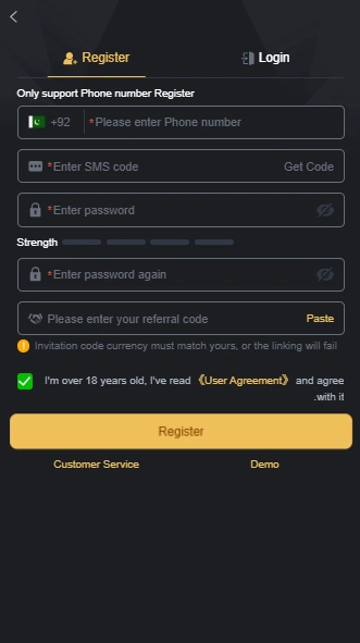 Dcc6 game registration screenshot