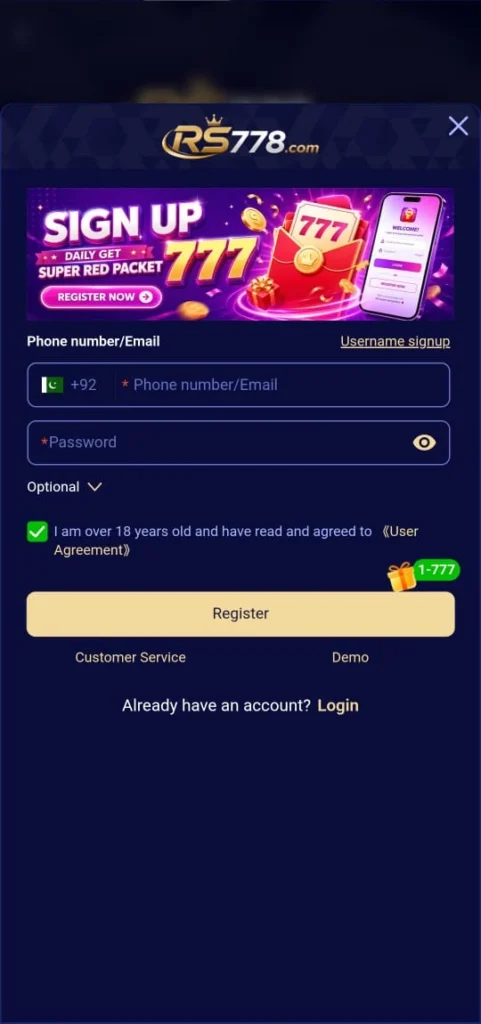RS778 Game